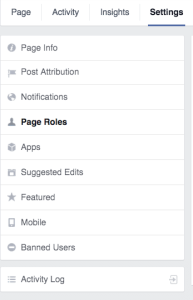 Setting and Page Roles