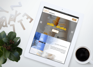 Marwick Responsive Web Design abibeauty iPad MockUp-min