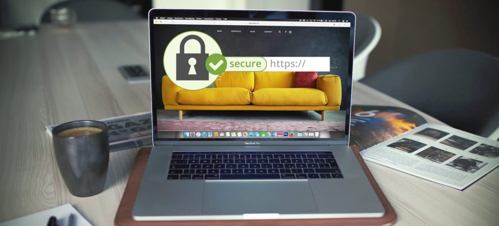 SSL Certificate SEO Google laptop website